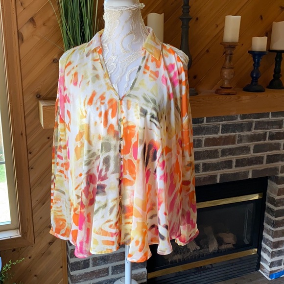 Jennifer Lopez Tops - Jennifer Lopez Sexy Sheer Cold Shoulder shirt